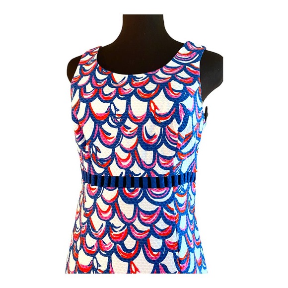 Lilly Pulitzer Iggy Shift dress Gillty design mid cut out size 6 - Picture 2 of 13